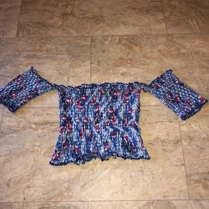 Off the Shoulder Crop Top